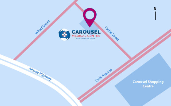 Carousel Medical Centre Mud Map